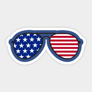 4TH OF JULY SUNGLASSES Sticker